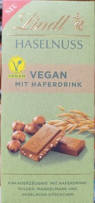 Haselnuss vegan mit Haferdrink