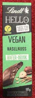 Lindt hello vegan Haselnuss