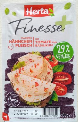 Finesse Mageres Hähnchenfleisch mit Tomate und Basilikum