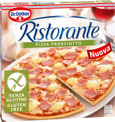 Pizza prosciutto sin lactosa y sin gluten