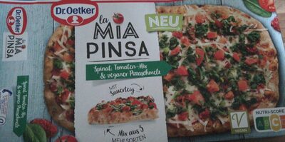 La Mia Pinsa Spinat, Tomaten-Mix & veganer Pizzaschmelz