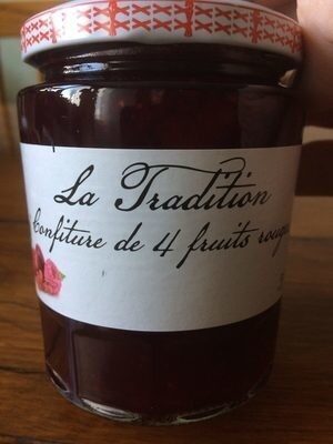 La Tradition Confiture de 4 Fruits Rouges