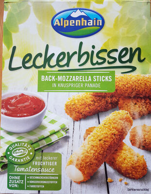Back-Mozarella-Sticks mit Tomatensauce