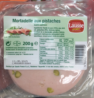 Mortadelle aux pistaches