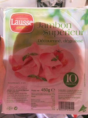 jambon superieur dédouane degraisse