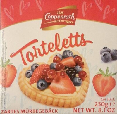Torteletts Herzen - Mürbegebäck