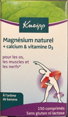Magnésium naturel + calcium & vitamine D3