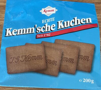 EDEKA Kemm Echte Kemm'sche Kuchen 200G (Kemm) 2,89€  14,45€ 1kg