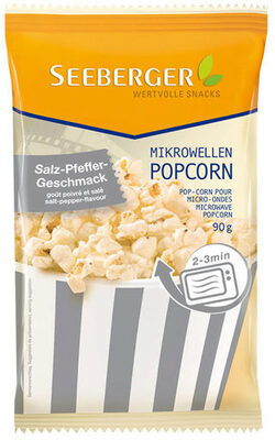 Seeberger Mikrowellen-Popcorn mit Salz-Pfeffer-Geschmack