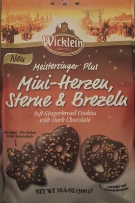 Ginger bread cookies, dark chocolate