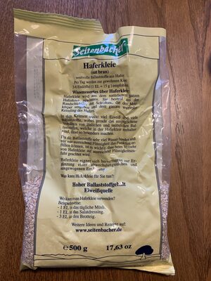 Seitenbacher haferkleie