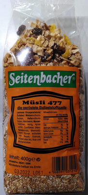 Seitenbacher Müsli 477 die geröstete Eiweißquelle