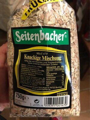 Seitenbacher Müsli 479, Knackige Mischung Ohne Süß...