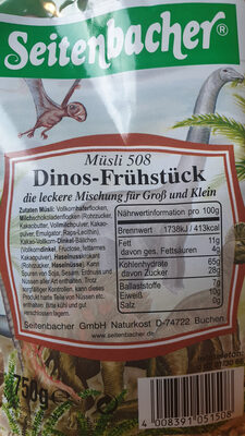 Müsli 508 Dinos Frühstück