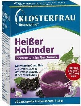 Klosterfrau Broncholind Heisser Holunder,Granulat,10X15 G
