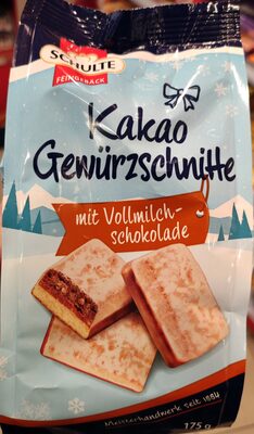 Kakao Gewürzschnitte mit Vollmilchschokolade