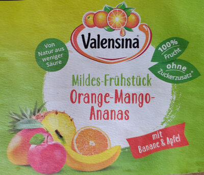 Saft - Mildes-Frühstück - Orange-Mango-Ananas