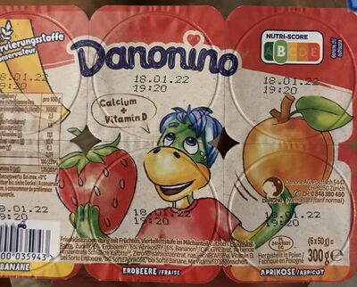 Danone Danonino Erdbeer-Aprikose-Banane 6x50g