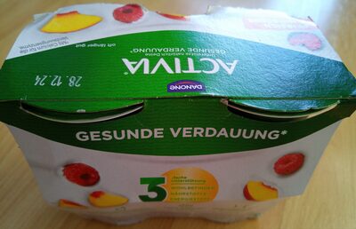 Danone ACTIVIA® Pfirsich & Himbeere 3,5% 4 x 115g = 460g