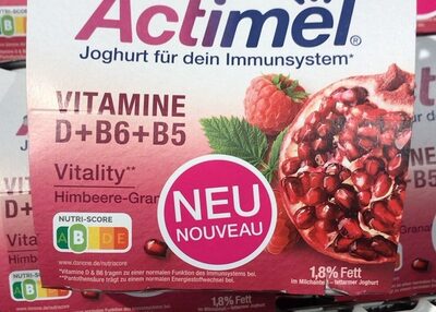 Danone Actimel® Joghurt Himbeere-Granatapfel 4x115g = 460g