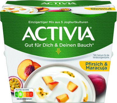 Danone ACTIVIA® Pfirsich & Maracuja 3,5% 4 x 115g = 460g
