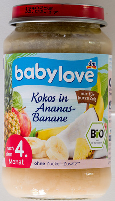 Kokos in Ananas-Banane