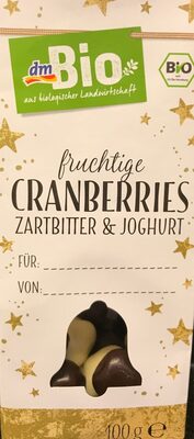 Fruchtige Cranberries Zartbitter & Joghurt