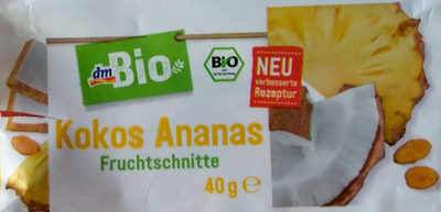 Kokos Ananas Fruchtschnitte