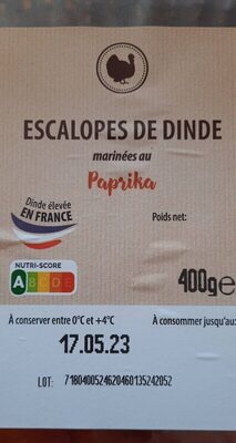 Escalopes de dinde marinées au Paprika