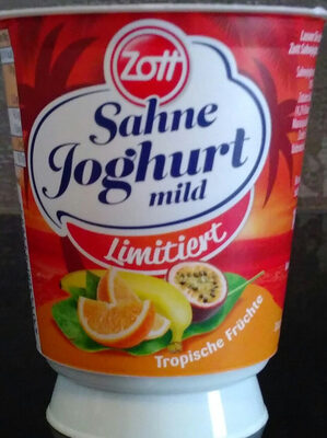 Sahne Joghurt Mild Tropische Früchte