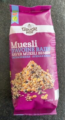 Muesli d’avoine baies