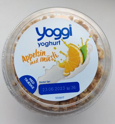 Appelsin yoghurt med müsli