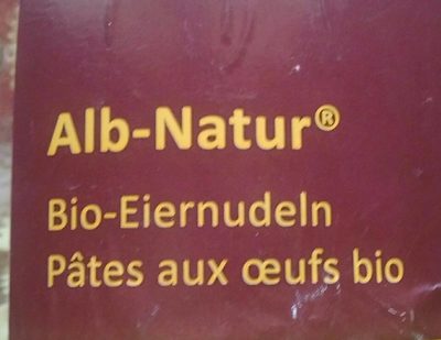 Pâtes aux œufs bio