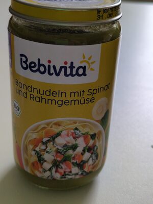 Bandnudeln mit Spinat