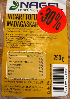 Nigari Tofu Madagaskar