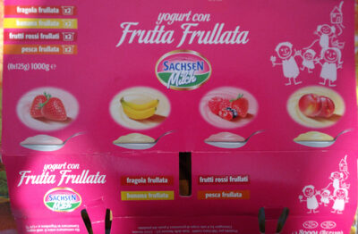 Yogurt con frutta frullata
