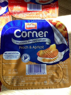 corner peach and apricot