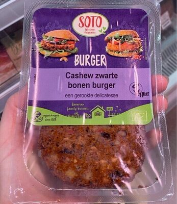 Cashew zwarte bonenburger