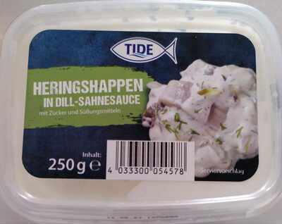 Heringshappen in Dill-Sahnesauce