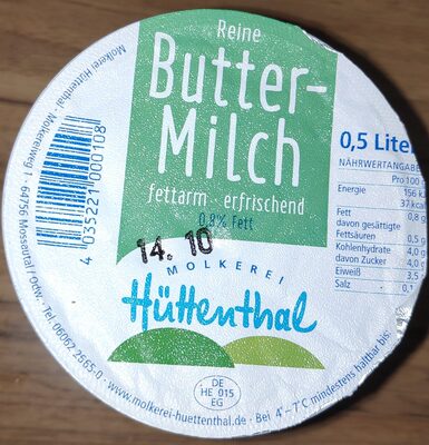 Buttermilch fettarm 0,8 %