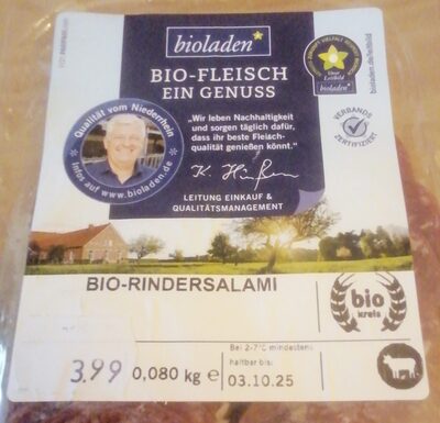 Bio-Rindersalami