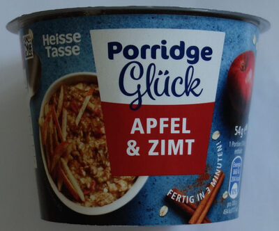 Porridge glück apfel und zimt