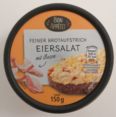 Feiner Brotaufstrich Eiersalat mit Bacon