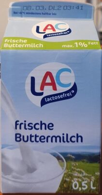 Frische Buttermilch lactosefrei