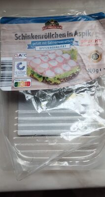 Schinkenröllchen in Aspik