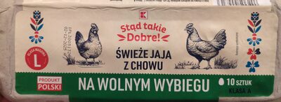 Świeże jaja z chowu na wolnym wybiegu