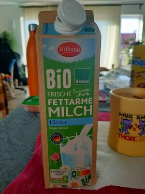 Milbona Bio frische fettarme Milch