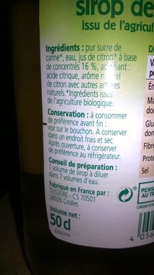 Sirop de citron