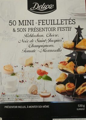 50 mini feuilletés et son présentoir festif
