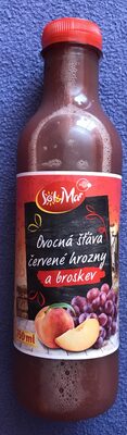 Ovocná šťáva červené hrozny a broskev